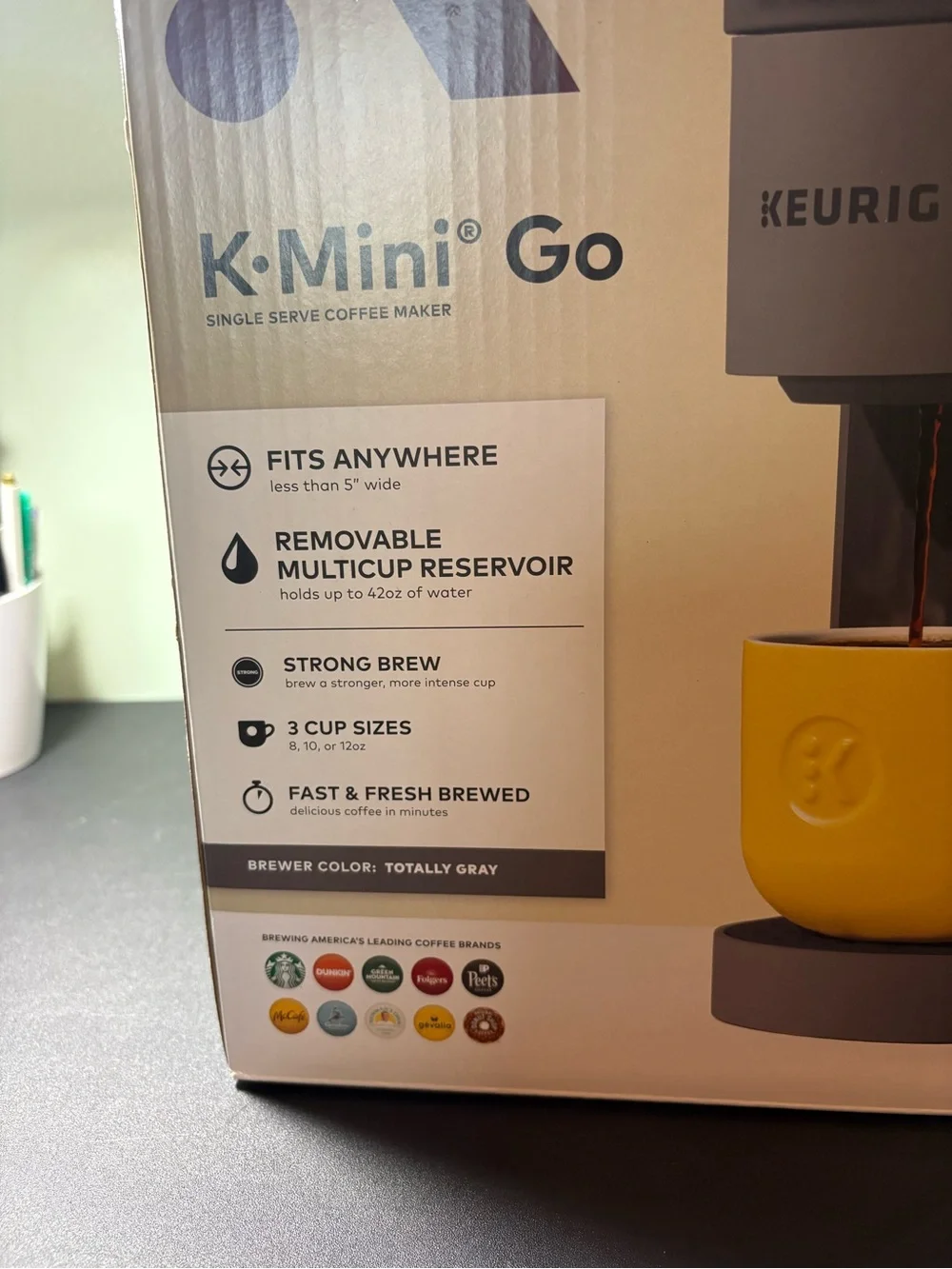 Keurig K-Mini Go Coffee Maker in Gray